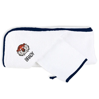 White Chad & Jake Auburn Tigers Personalized Team Towel Set