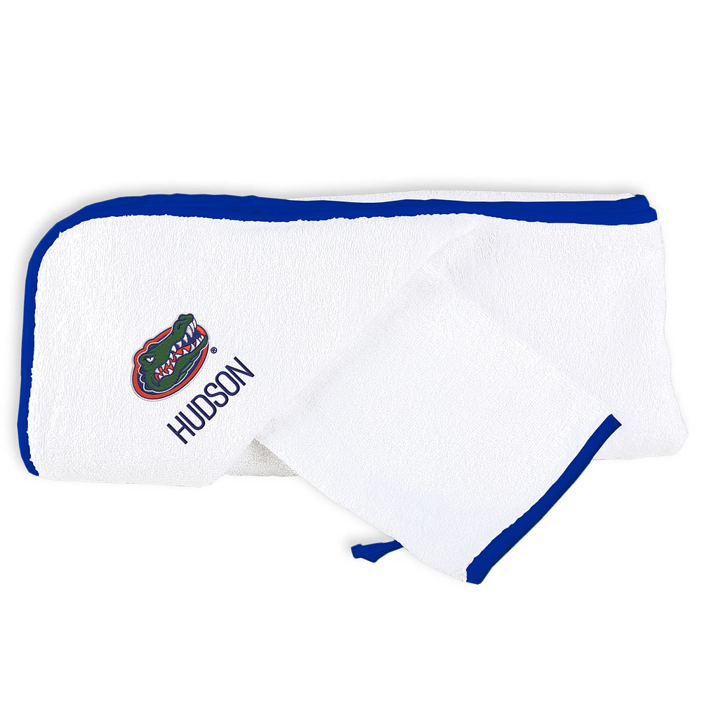 White Chad & Jake Florida Gators Personalized NCAA Towel Set