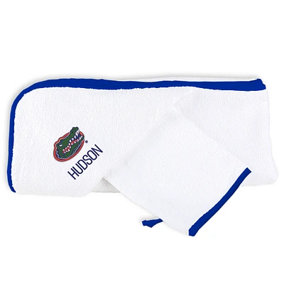 White Chad & Jake Florida Gators Personalized NCAA Towel Set