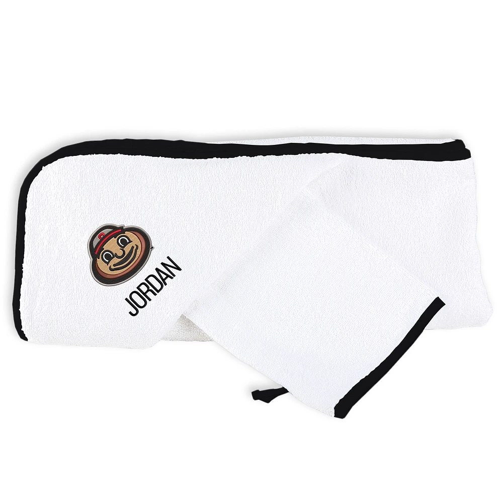 White Chad & Jake Ohio State Buckeyes Personalized Team Towel Set