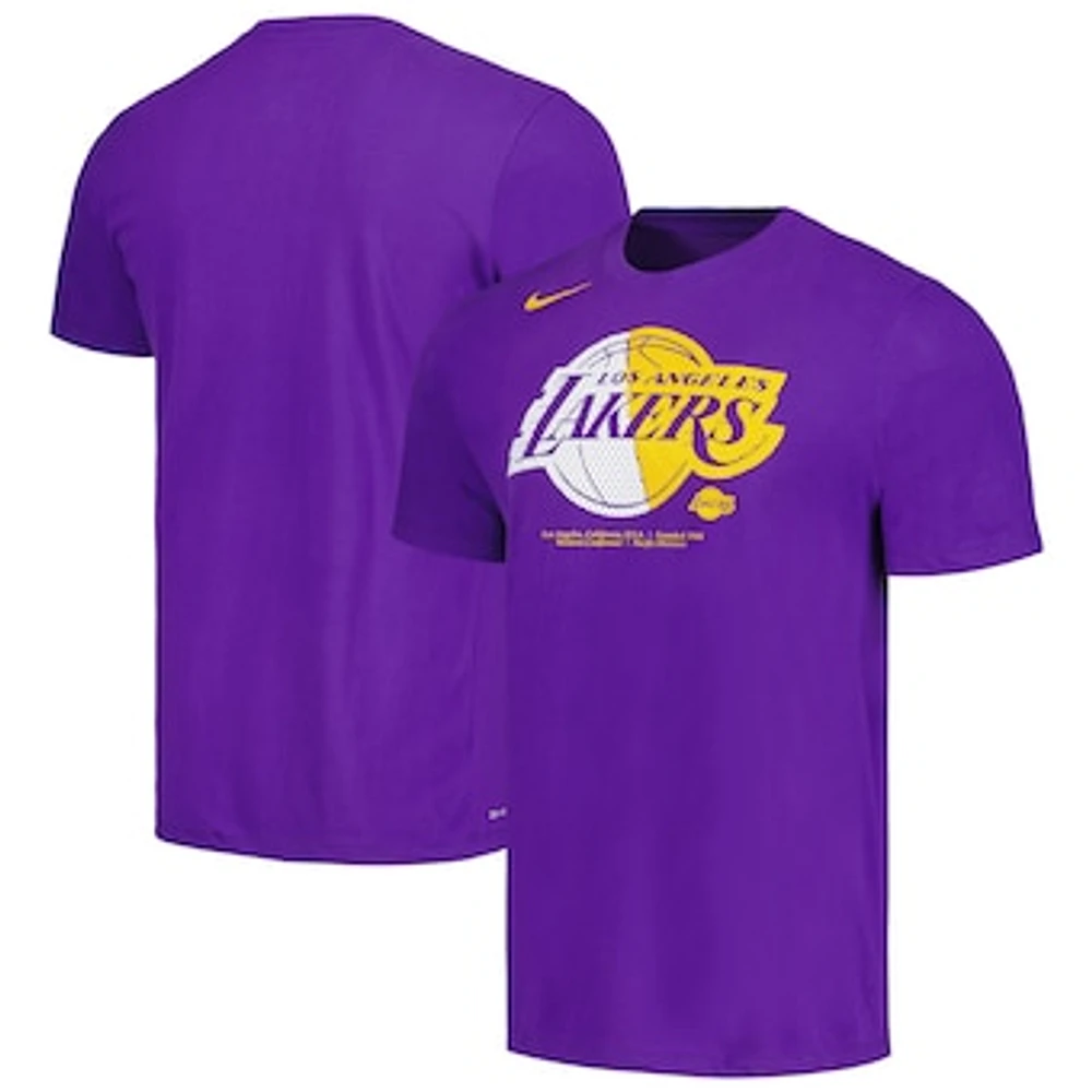 Men's Nike Purple Los Angeles Lakers On-Court Practice Performance T-Shirt