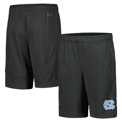 Youth Nike Anthracite North Carolina Tar Heels Performance Fly Shorts