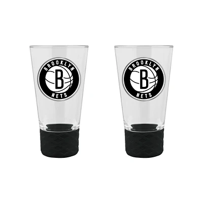 Brooklyn Nets 2-Pack 4oz. Cheer Shot Set with Silicone Grip
