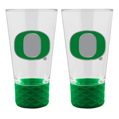 Oregon Ducks 2-Pack 4oz. Cheer Shot Set with Silicone Grip