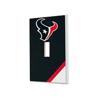 Houston Texans Diagonal Stripe Single Toggle Light Switch Plate