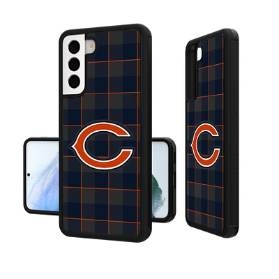 Chicago Bears Galaxy Plaid Design Bump Case