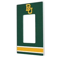 Baylor Bears Stripe Design Single Rocker Light Switch Plate