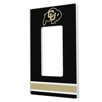 Colorado Buffaloes Stripe Design Single Rocker Light Switch Plate