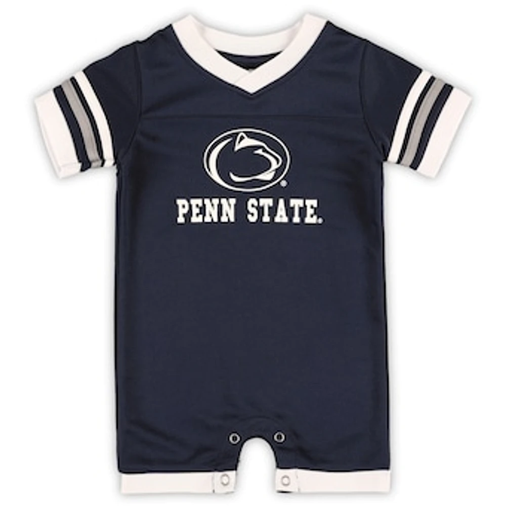 Infant Colosseum Navy Penn State Nittany Lions Bumpo Football Romper