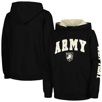 Youth Colosseum Black Army Knights 2-Hit Team Pullover Hoodie