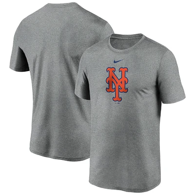 Men's Nike Gray New York Mets Large Logo Legend Performance T-Shirt