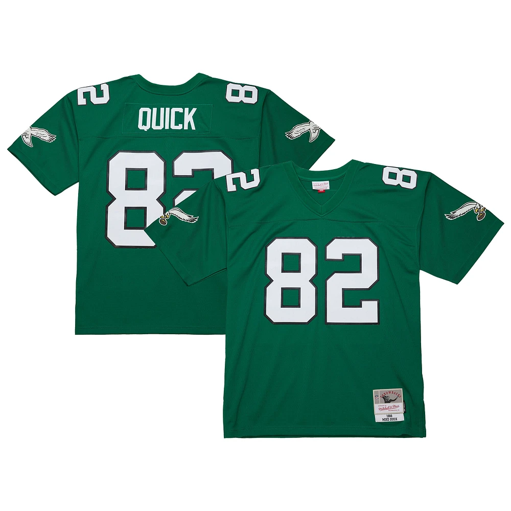 Men's Mitchell & Ness Mike Quick Kelly Green Philadelphia Eagles Legacy Replica Jersey