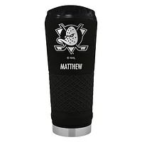 Black Anaheim Ducks 24oz. Personalized Stealth Draft Tumbler