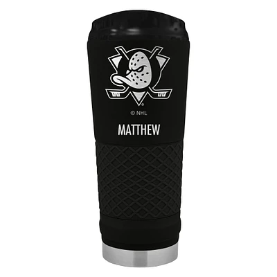 Black Anaheim Ducks 24oz. Personalized Stealth Draft Tumbler