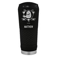 Black Anaheim Ducks 24oz. Personalized Stealth Draft Tumbler