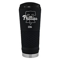 Black Philadelphia Phillies 24oz. Personalized Stealth Draft Tumbler