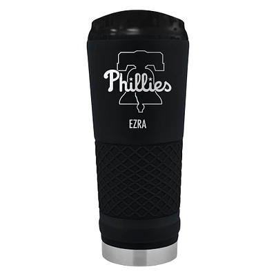 Black Philadelphia Phillies 24oz. Personalized Stealth Draft Tumbler