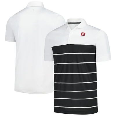 Men's Nike White Oklahoma Sooners Stripe Polo