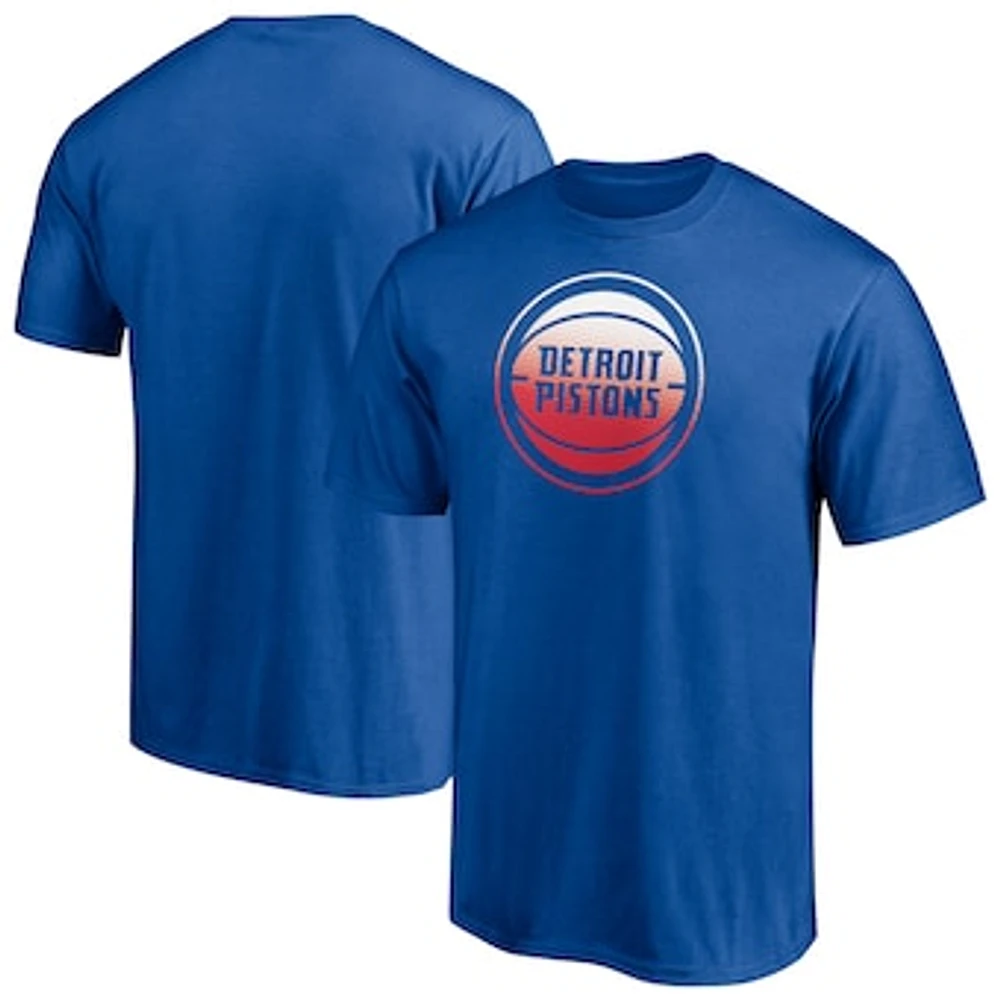 Men's Fanatics Blue Detroit Pistons Team Victory Arch T-Shirt