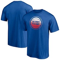 Men's Fanatics Blue Detroit Pistons Team Victory Arch T-Shirt