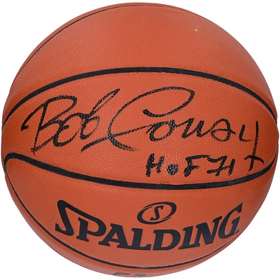 Bob Cousy Boston Celtics Autographed Spalding Indoor/Outdoor Basketball with "HOF 71" Inscription