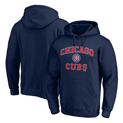 Men's Fanatics Navy Chicago Cubs Heart & Soul Pullover Hoodie