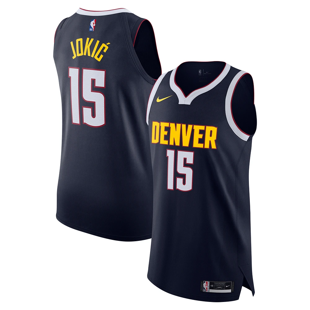 Men's Nike Nikola Jokic Navy Denver Nuggets Authentic Jersey - Icon Edition