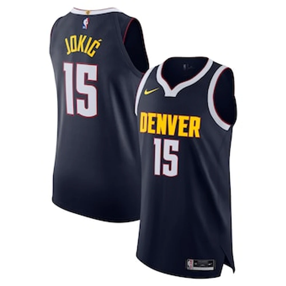 Men's Nike Nikola Jokic Navy Denver Nuggets Authentic Jersey - Icon Edition