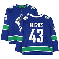 Quinn Hughes Vancouver Canucks Autographed Blue 2019 Model Fanatics Breakaway Jersey