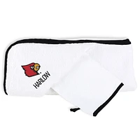 Newborn & Infant Louisville Cardinals Personalized Hooded Towel Gift Set
