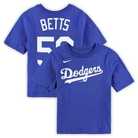 Preschool Nike Mookie Betts Royal Los Angeles Dodgers Name & Number T-Shirt