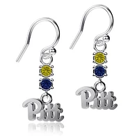 Dayna Designs Pitt Panthers Dangle Crystal Earrings