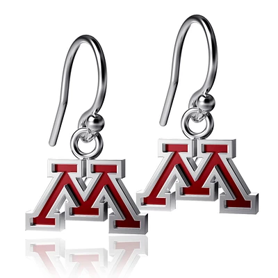 Women's Dayna Designs Minnesota Golden Gophers Silver Enamel Dangle Earrings