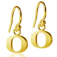 Women's Dayna Designs Oregon Ducks Gold Plated Dangle Earrings