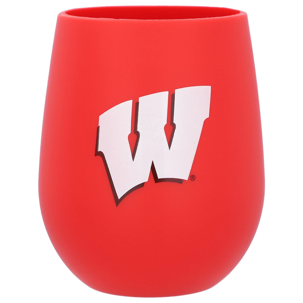 Wisconsin Badgers Silicone Stemless Tumbler