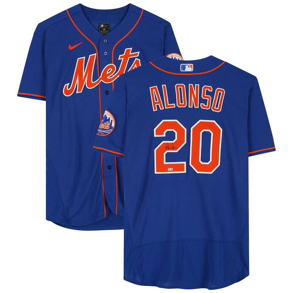 Pete Alonso New York Mets Autographed Blue Nike Authentic Jersey