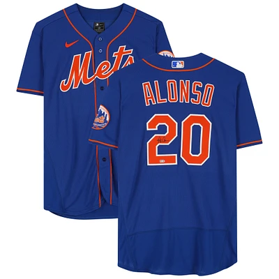 Pete Alonso New York Mets Autographed Blue Nike Authentic Jersey