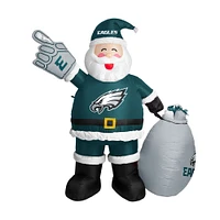 Philadelphia Eagles 7' Inflatable Santa