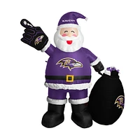 Baltimore Ravens 7' Inflatable Santa