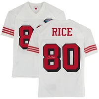 Jerry Rice San Francisco 49ers Autographed White Throwback Mitchell & Ness Authentic Jersey