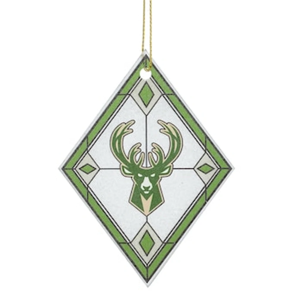 Milwaukee Bucks Art Glass Ornament