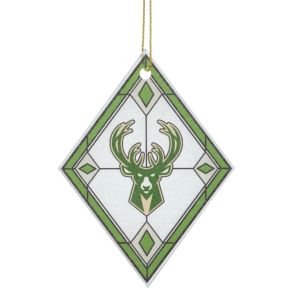 Milwaukee Bucks Art Glass Ornament