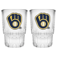 Milwaukee Brewers 2-Piece Prism Shot Glass Set