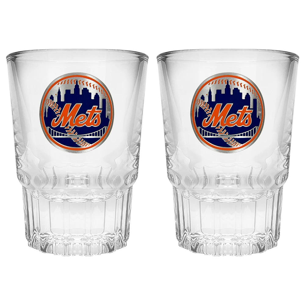 New York Mets 2-Piece Prism Shot Glass Set