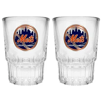 New York Mets 2-Piece Prism Shot Glass Set