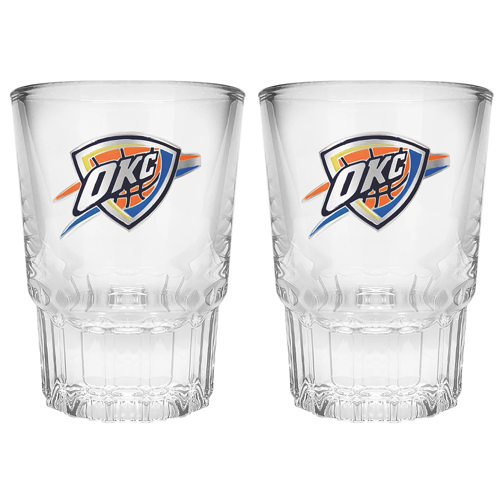 Oklahoma City Thunder 2-Piece Prism Shot Glass Set