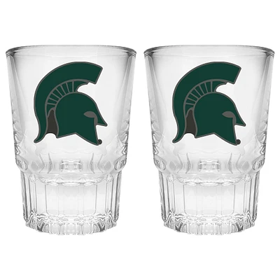Michigan State Spartans 2-Piece Prism Shot Glass Set
