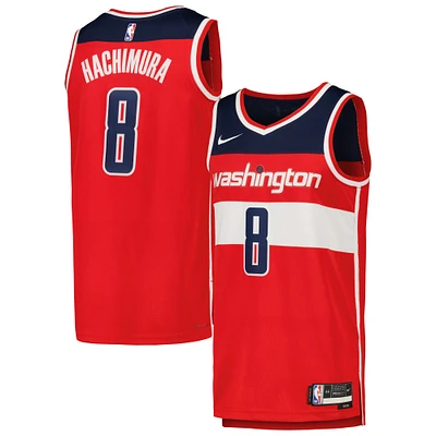 Men's Nike Rui Hachimura Red Washington Wizards Swingman Jersey