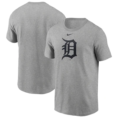 Men's Nike Gray Detroit Tigers Large Logo T-Shirt