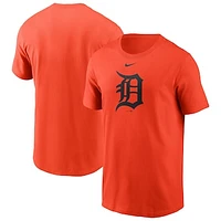 Men's Nike Orange Detroit Tigers Large Logo T-Shirt